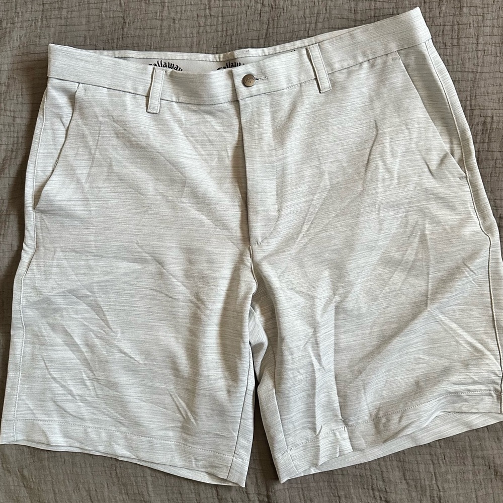 Callaway Men's Gray Shorts 9” inseam
